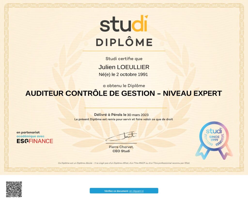 master audit et contrôle de gestion débouchés