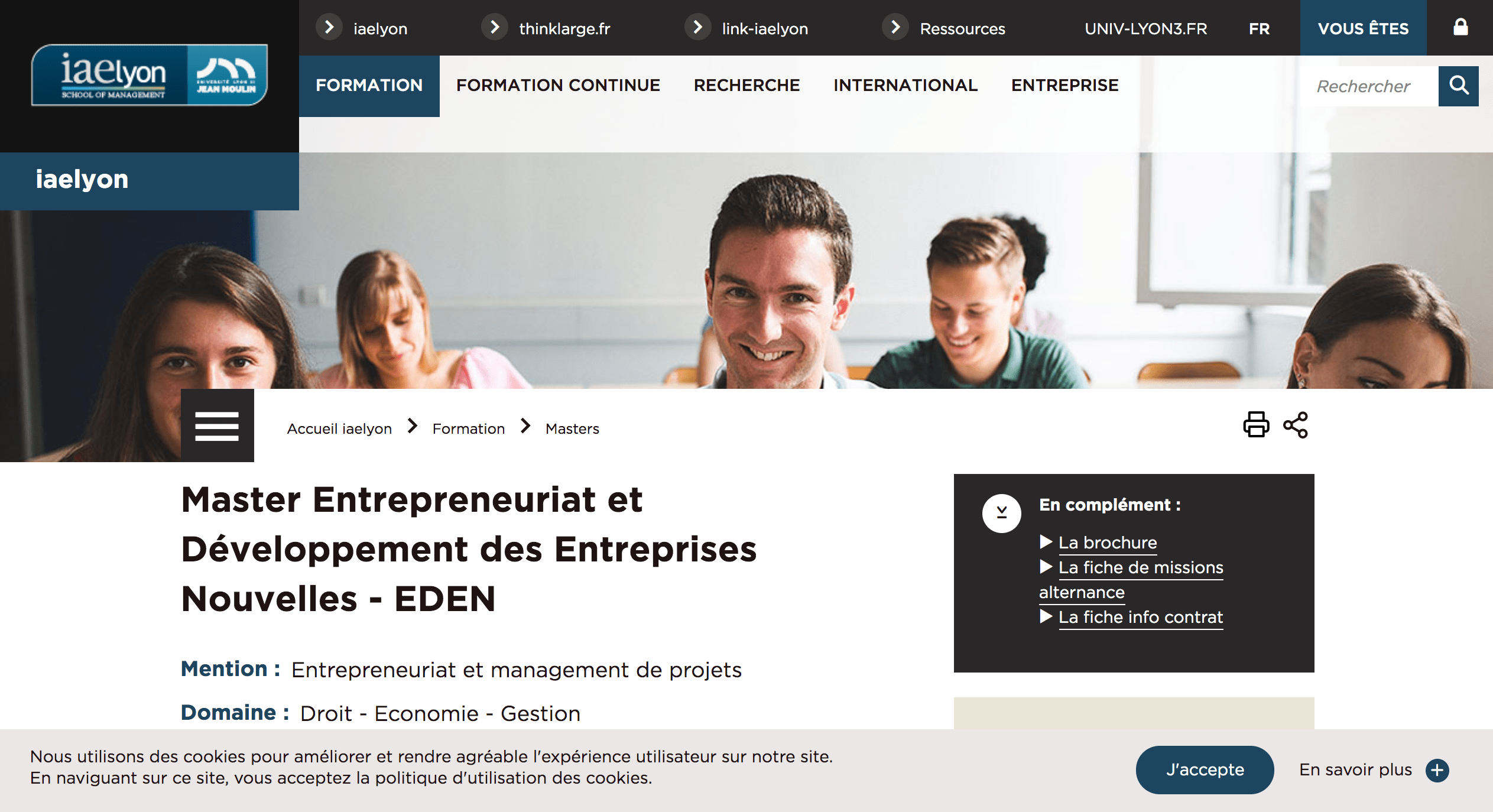 Maîtrise en Innovation et Création d’Entreprise : Stimuler l’Esprit Entrepreneurial