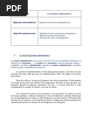 Téléchargez des Cours d&rsquo;Administration et de Gestion des Entreprises au Format PDF