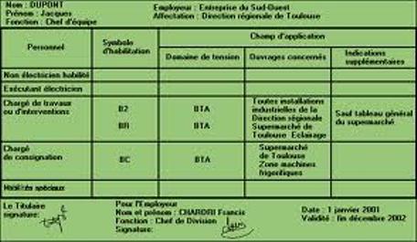 formation habilitation electrique